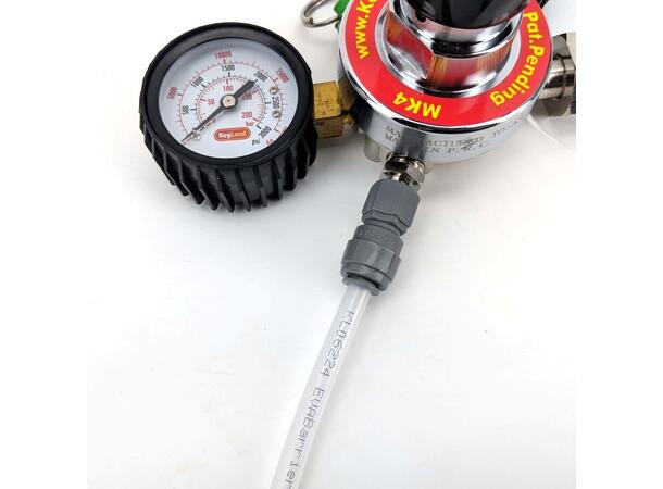 MK4 regulator med CO₂-slange – komplett pakke - Bilde 2